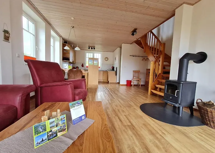 Casa de Férias Doppelhaushaelfte-klatschmohn *